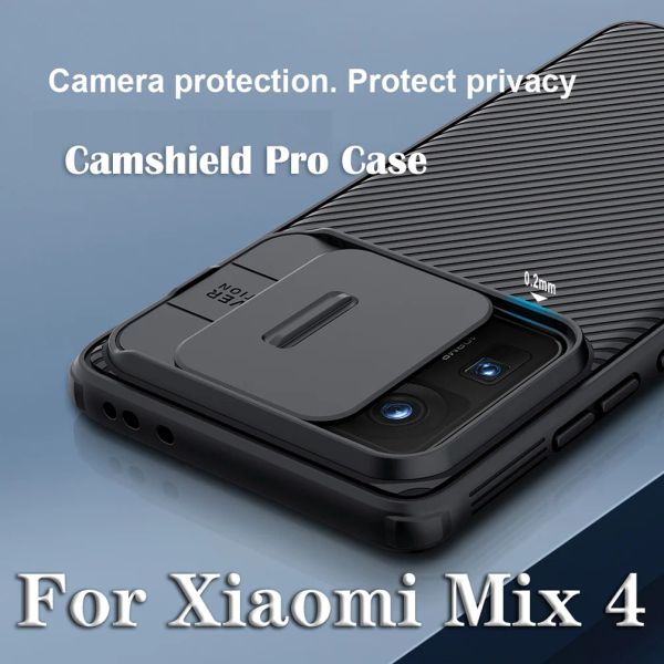 Sapatos para xiaomi mix 4 case nillkin camshield pro slide camera de proteção antipereping shell para xiaomi mix 4 lente tampa traseira