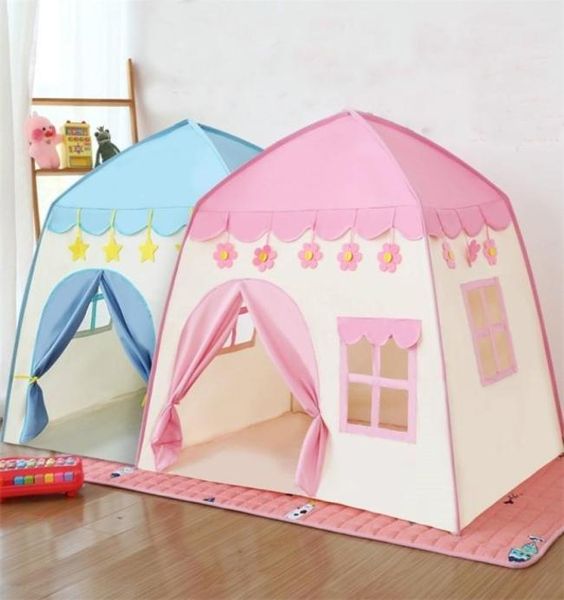 1,3 m infantil portátil brincar tenda princesa house crianças tocam casa dobrável tenda para meninas decoração de quarto de menino 2207136038198