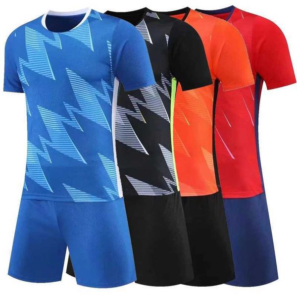 Os fãs superem camisetas de futebol adultos sets de kit de futebol masculino de roupas de futebol de futebol uniformes de futebol de futebol feminino Treinamento de futebol Y240423