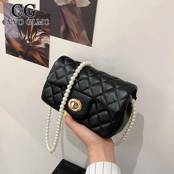 Bolsas de ombro CVVO GLMC Chain Chain Bag Bag Moda Messenger Casual Summer Style Small Mobile Wallet feminino