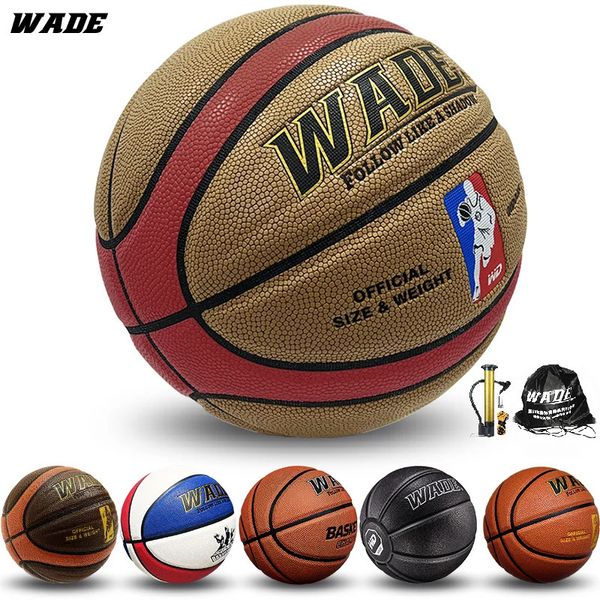 Wade Legal Original Original INTERDOOR/OUTDOOR PE INLEGGIO PER IL BASFALLA DEL BASKEBLE DEGLIE 7 BOLA per adulti con pompa gratuita/perno/rete/borsa 240418