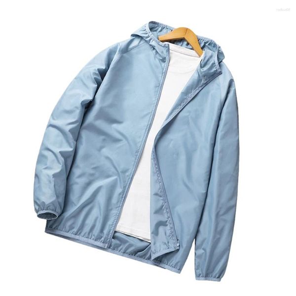 Herrenjacken Comfy Fashion Top Männer Herren Outwear Outwear Regierter Haut Windbreaker Marke Sonnenschutz atmungsaktiv