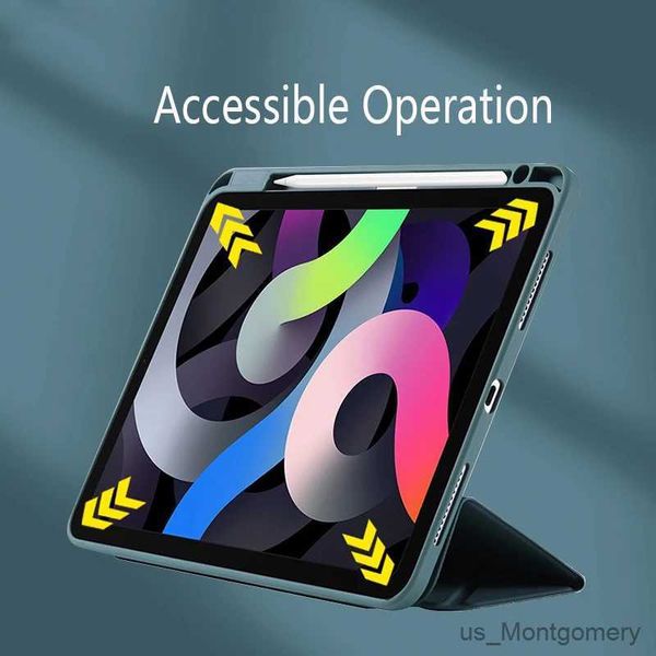 Tablet PC Casos Bags para iPad 10 TPU Y Fold Multifuncional Protective Case para iPad 7 8 9 10.2 Case Tablet Sleeve Pro11 12.9