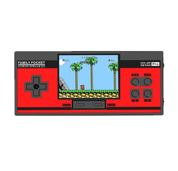 Mini Handheld Game Consoles 3inch LCD Portable Retro NES FC Game Machine Double Video Game Player TV Out 348 Classic Games für KID4205811