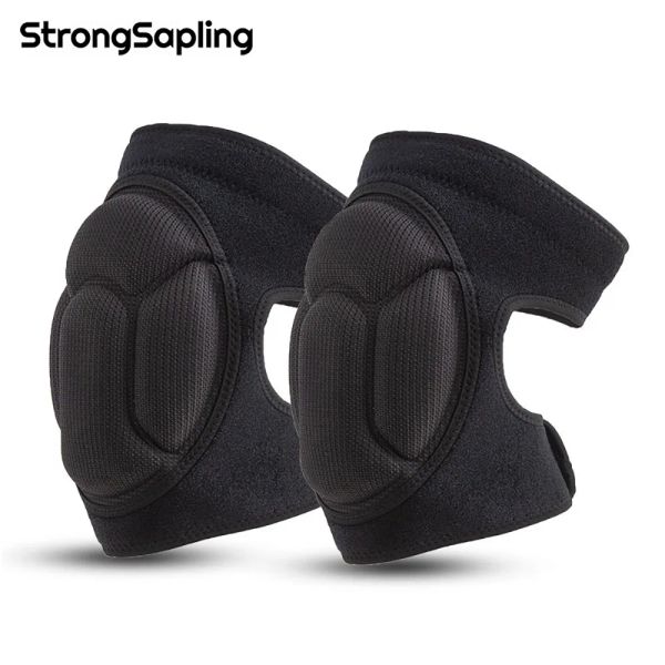 Le ginocchiere di sicurezza per lo sport addensano le spugne addensato per la spugna di spugna di palestra di pallavolo di pallavolo Extreme Sports Protector Kneepad 2pcs