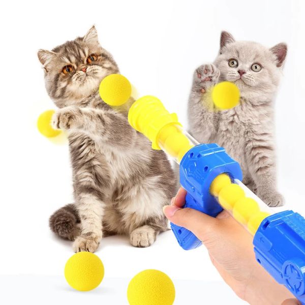 Toys Funny Pet Interactive Teaser com Eva Soft Ball, Treinando Toy, Kittens Creative, Mini Pompoms Games, Pets Supplies