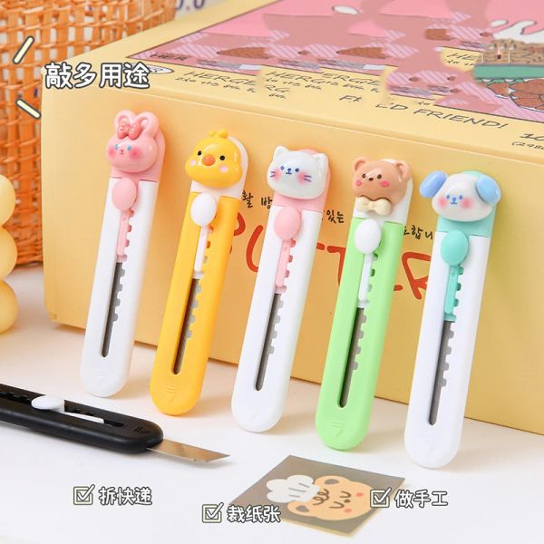 Blades 36 PCs/lote kawaii coelho urso de animais utilidade utilidade de papel fofo cortador de corte de papel de lâmina de lâmina de lâminas