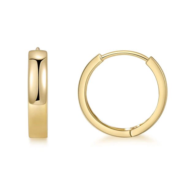 Orecchini vonmoos Orecchini dorati per donne 14k Orecchini a cerchio Piccole Gold Picchiato Gold Dichiarazione di gioielli carini Accessori per gioielli Gift Mother