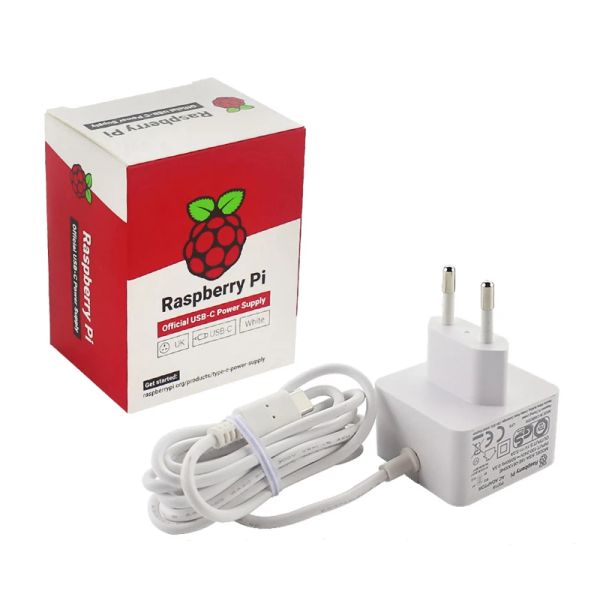 Chargers Raspberry Pi 4 Adaptador oficial de energia 5.1V 3A Tipec Power Charger Supply para RPI 4B UE UK Plug Disponível