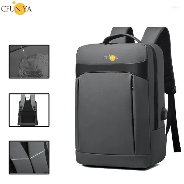 Backpack Trend Computer Men Women Waterproof Business Bagpack Teen 15.6 Laptop Bag da viaggio Ruttatore Stripe riflettenti