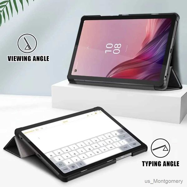Tablet-PC-Koffer Taschen Neue Tablet-Abdeckung für Tab M9 Fall Tb310fu TB310XC 9,0 Zoll PU Leder Magnetic Tri-Fold Stand Funda Coque+Film+Pen