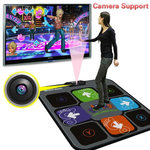 Консоли Cdragon Dance Mat TV USB компьютерная игровая камера Ужигание однопользовательской танцевальной площадки с SD -картой Dancing Machine Droppising