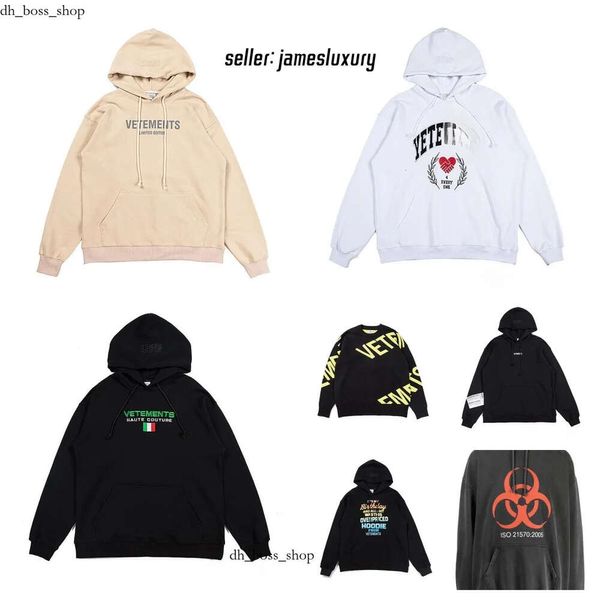 Vetements con cappuccio con cappuccio con cappuccio con cappuccio con felpa con cappuccio con cappuccio con cappuccio da uomo per uomini regala greenwig designer maglione y2k con cappuccio goth goth rosa 872