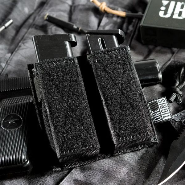 Coldres onetigris tático de pistola dupla tática bolsa bolsa revista de pistola para glock, m1911, 92f, granadas de 40 mm, etc.