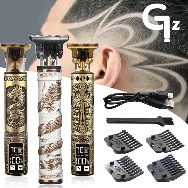 T9 0mm de cabelo profissional Clipper Beard barba Electric Razors Men Shaver barbeiro Máquina de corte de corte 240411