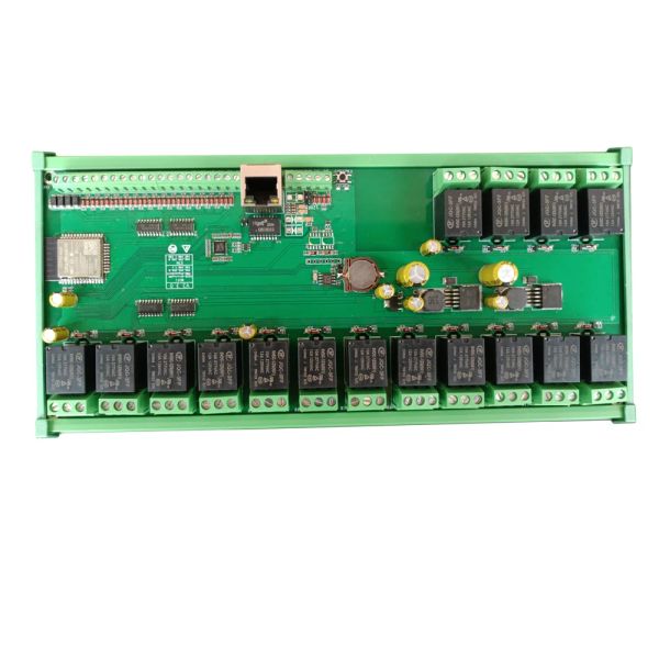 Controle Ethernet Relay Board 16 32 canal ESP32 Wifi MQTT Assistente de casa Domoticz OpenHab Digital Input Switch Smart