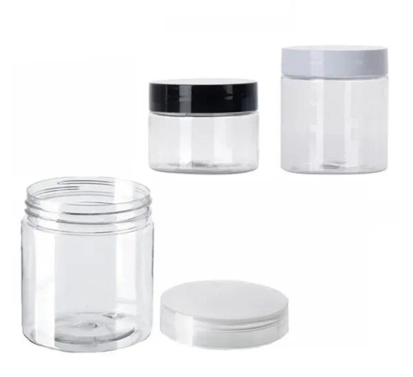 Garrafas 10/20/30pcs 100ml 120ml 150ml Jar com plástico transparente Recipientes de cosméticos vazios Box de viagem garrafa de viagem 200ml 250ml