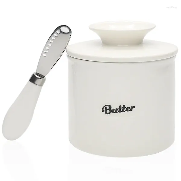 Placas French Butter Crock para balcão com faca sob demanda Espalhado Cerâmica Bell estilo jarra de prato