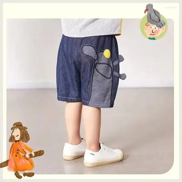 Pantaloni estivi per bambini in denim pantaloncini per bambini vestiti coreani da 6 anni da 6 anni a 12 anni