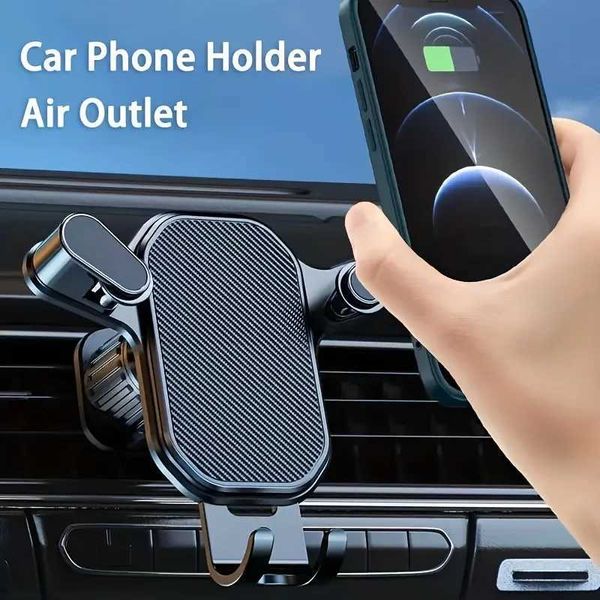 Mobiltelefone montiert Halter des Automobilhalters Auto AIR Vent Clip Mobile Mobile Ständer Smartphone-GPS-Support für 4,7-6,7 Zoll Mobile Geräte Y240423