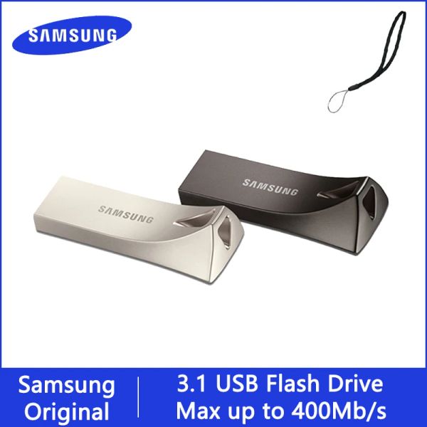 Sürücüler Samsung USB Flash Drive 32 64 128 GB Pendrive 128GB 64GB 32GB 256GB 400m kalem sürücüsüne kadar PC için anahtar bellekte 3.1 USB çubuk diski