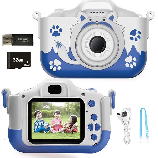 40MP HD -Kameraspielzeug für Kinder Cartoon Digitalkamera Little Kamera Spielzeug winziges Videokamera für Kinder Weihnachtsgeburtstag Geschenke 240422
