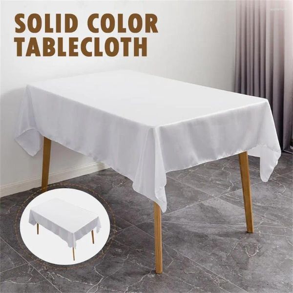 Panno da tavolo 145 145 cm da 180 cm di colore bianco di colore bianco poliestere lavabile per rettangolare quadrato