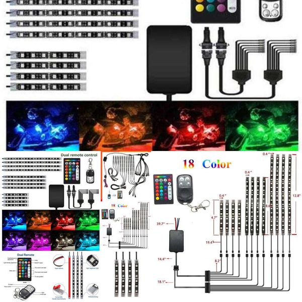 Novo novo 18 cor 12pcs RGB Flure