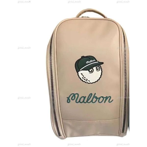 Malbon Golf Shoe Bag à prova d'água New Fisherman Bolsa Portátil Equipamento de Golfe Real Saco de couro ao ar livre Bolsa esportiva Profissional Sports Equipamento 113