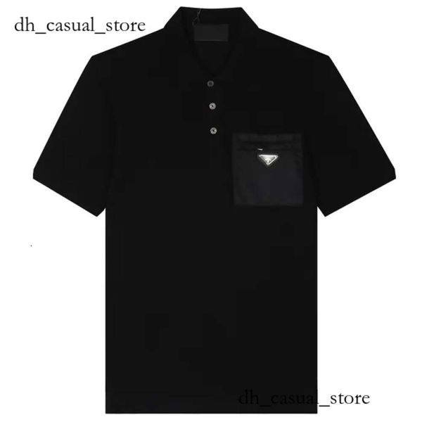 Praada Polo Men's Polo Shirt Design Avançado 2023 New Summer Men's Shirts Design Luxo Design Fashion Men's Polo best vendendo esportes casuais camisa masculina 954