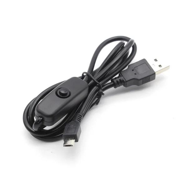 2024 USB -DC Cable 5V 2,5A Micro USB -кабель зарядное устройство для переменного тока для Raspberry Pi 4 4B 5V 3A Тип C с переключателем Micro USB 5V источник питания