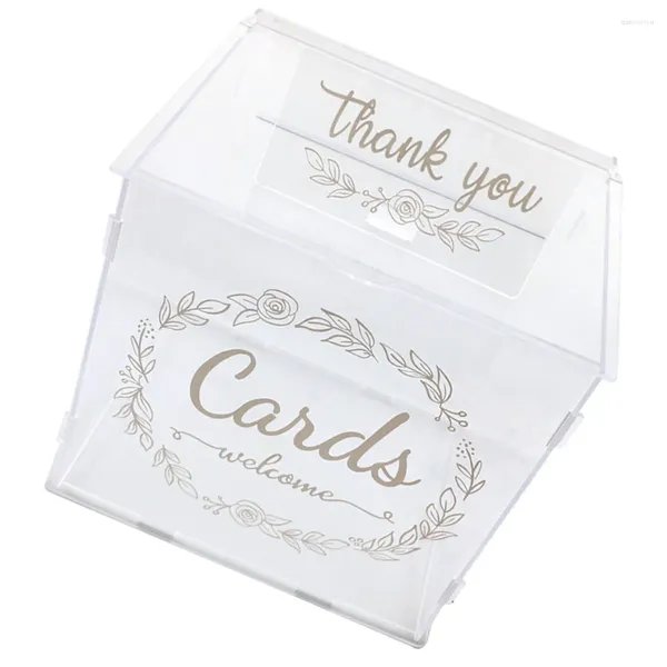 Forniture per feste scatole di carte da regalo per le carte regalo per le decorazioni da tavolo da pranzo Ricezione della sposa acrilica