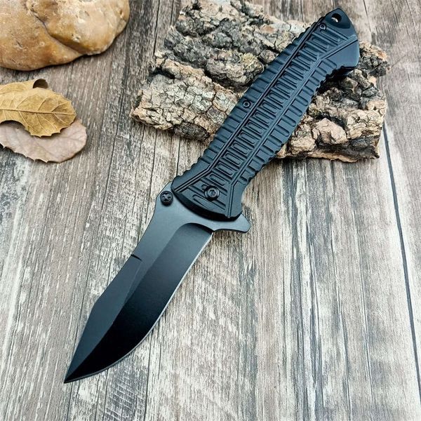 TATTICAL POCK BLACH BIFFING BIFFING 5CR13MOV Blade Alluminio in lega di alluminio manico a caccia di coltelli da campeggio per esterni Jungle Survival EDC Tool