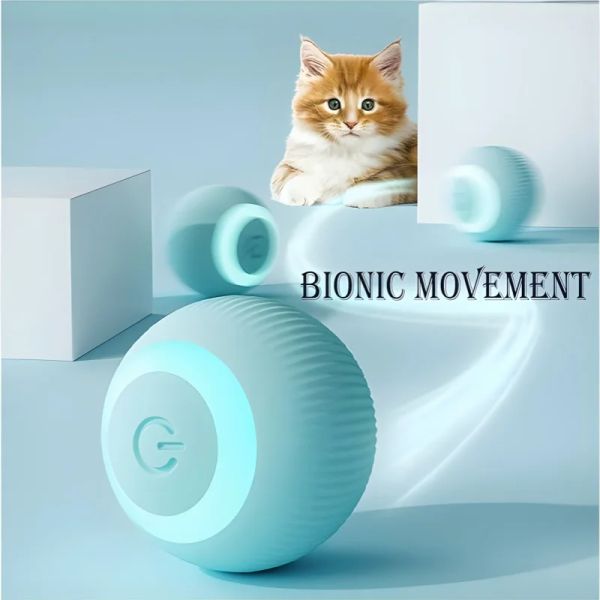 Controle Pet Ball Interactive Ball Smart Cat Toys Cat Toy Toy Indoor Rolling Ball Magic Cat Toining Electronic Toining AutoMoving Game