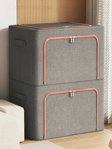 Mülleimer Joybos faltbarer Stoff Speicher Organisator Großkapazität Home Storage Box für Kleidung Quilt Decken Kleiderkleidung Organisator