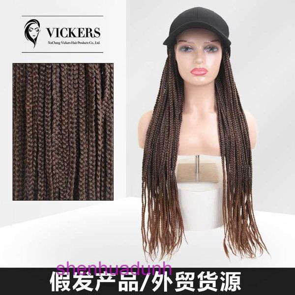 Фабрика Outlet Fashion Wig Hair Online Shop Hat Увеличенная окружность головы интегрированная грязная косяка Три шляпа Регулируемая TIDB