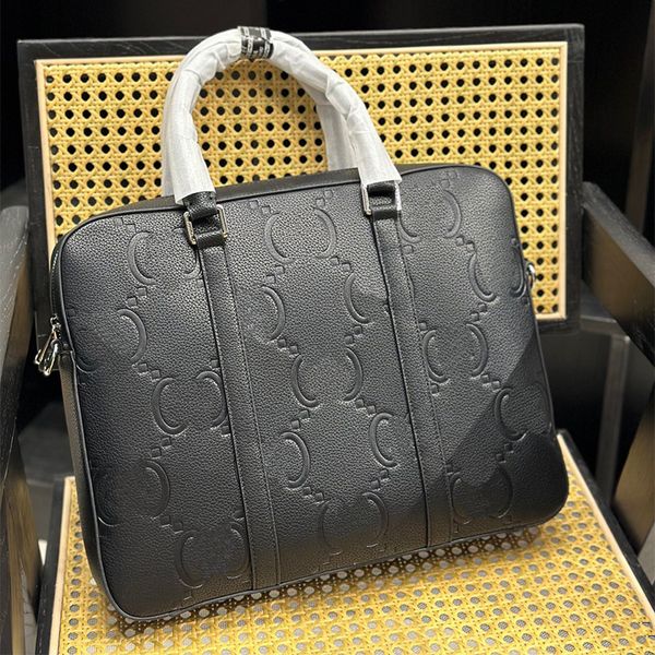 Сумки для ноутбуков дизайнерские сумки для бизнеса роскошные портфель Mens Mens Budbag Design Tote Кожаная сумочка модные сумки Crossbody Messenger Bag Cyg042330-20