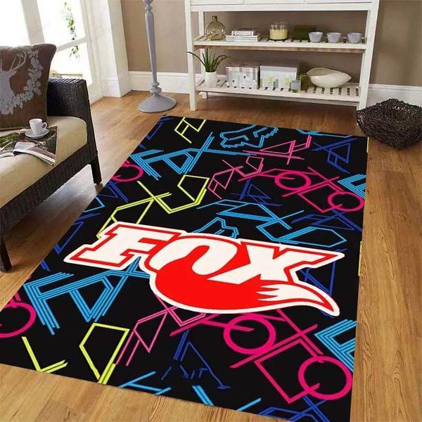 Teppich Fashion Art Print F-Teppich Schlafzimmer Korridor Kinder Nicht-Slip-Gebiet Floor Matte Wohnzimmer Küche Balkon Nicht-Slip Rug T240422