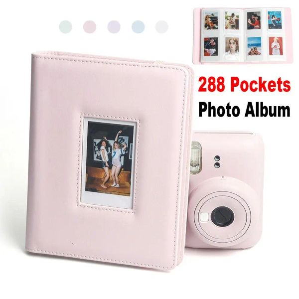 Альбомы 288 Фотоальбовые карманы Instant Camera 3 -дюймовый хранение картины. Организатор карты карты для хранения картин