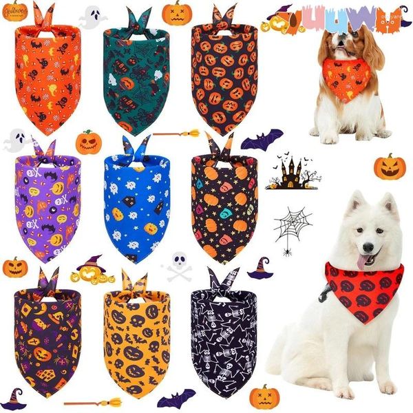 Vestuário para cães halloween pet saliva toalha gato cães cachorro acessórios de cachorro triângulo coisas para itens