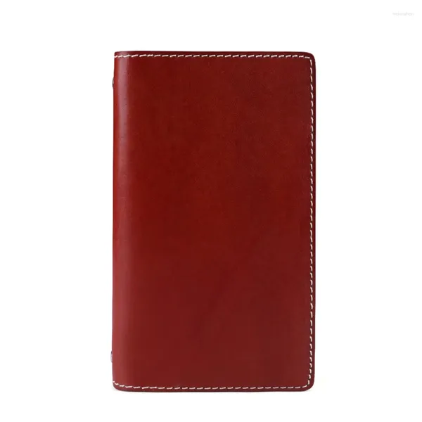 Pocketbook de caderno para bolsas de noite para escritório de trabalho escritório genuíno de couro genuíno homem de cartão de carteira longa passaporte
