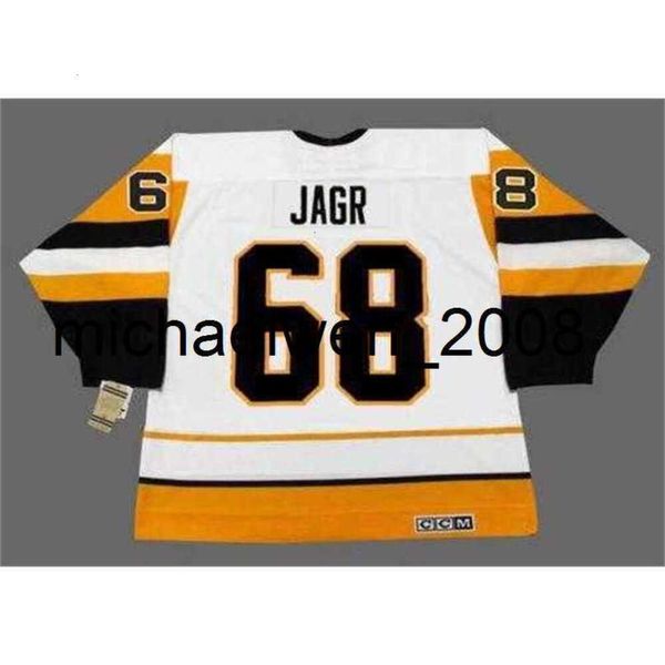 Kob Weng Jaromir Jagr 1992 CCM Vintage Home Hockey Jersey-все сшит высококачественное качество любое имя любое число любое количество вратарей любого размера