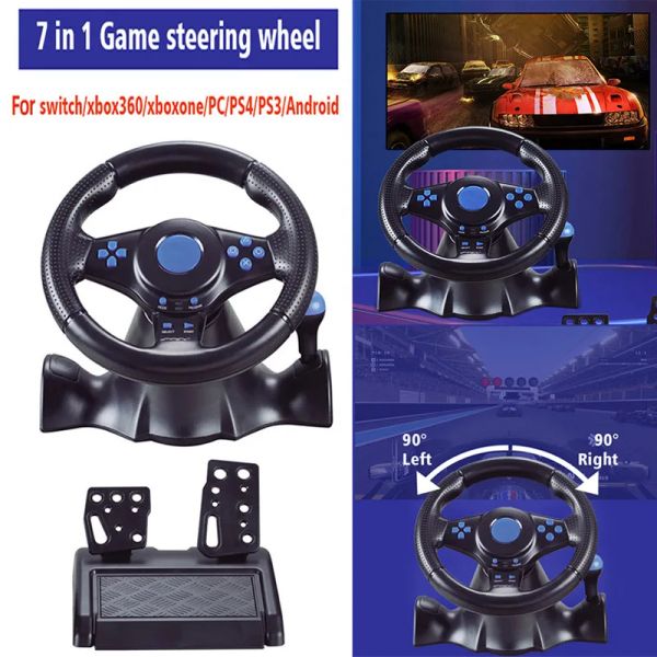 Wheels Racing Racing Wheel Vibration Controller Racing Simulator com o pedal manual de carro de jogo de vibração para jogos para interruptor