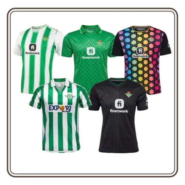 23 24 Maglie da calcio vere Betis 2023 2024 FAN Joaquin Fekir B.IGLESIAS CANALES WILLIAN J SHIRT William Camarasa Juanmi Victor Ruiz Football Kit Kit Kit