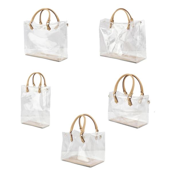 Bolsa de bolsa DIY, que deixa a ferramenta de artesanato clara de PVC Conjunto de bolsas artesanais de bolsas de presente para mulheres meninas 240408