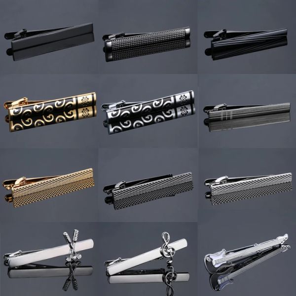 Clips Classic Matte Tie Bar Men Jewelry Simple Smosted High Caftive Clasp Clasp 12 стиль стиль из нержавеющей стали подарки