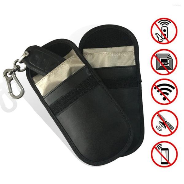 Bolsas de armazenamento Chave do carro Bolsa de escudo para bloco de capa de capa de proteção contra proteção contra-roubo de proteção contra-roubo