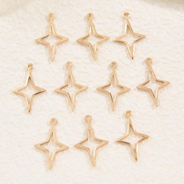 Charms wznb 10pcs 16x10 мм звезда для ювелирных изделий для изготовления пустых метеорных сплаво