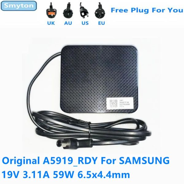 Зарядное устройство AC Ac Adapter 59 Вт для Samsung 19V 3.11a 59W A5919_RDY BN4401014A A5919RDY ЖК -монитор