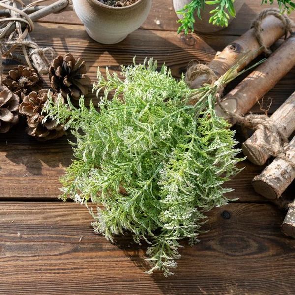 Dekorative Blumen handgefertigtes gefälschte Pflanze simuliert WORMWOOD PROPS -Dekoration Hochzeitszubehör POFORY KBRABENDERHALT INDOOR OUTDOOR Gartendekoration